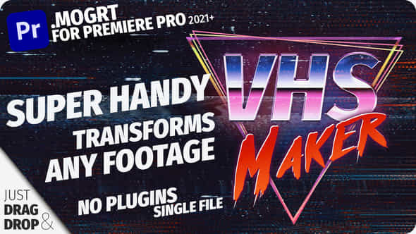 VHS Overlay Maker - VideoHive 37729300