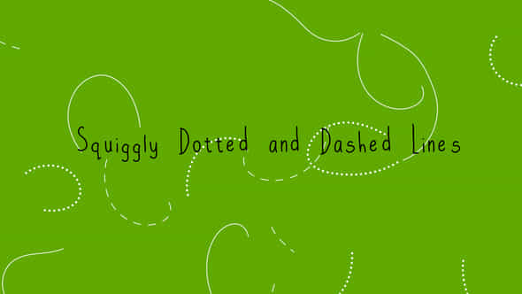 Squiggly Dotted And Dashed Lines - VideoHive 22192526