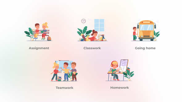 School Work - VideoHive 47250833