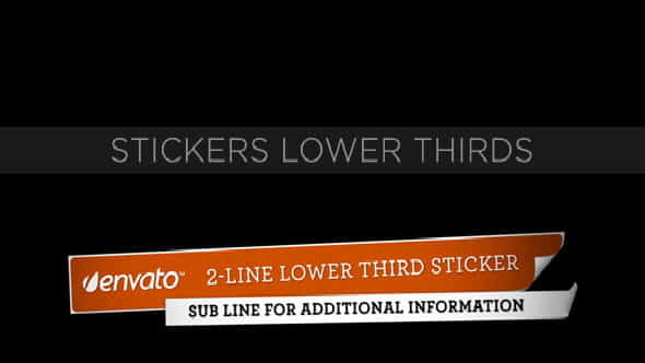 Lower Third Stickers - VideoHive 153157