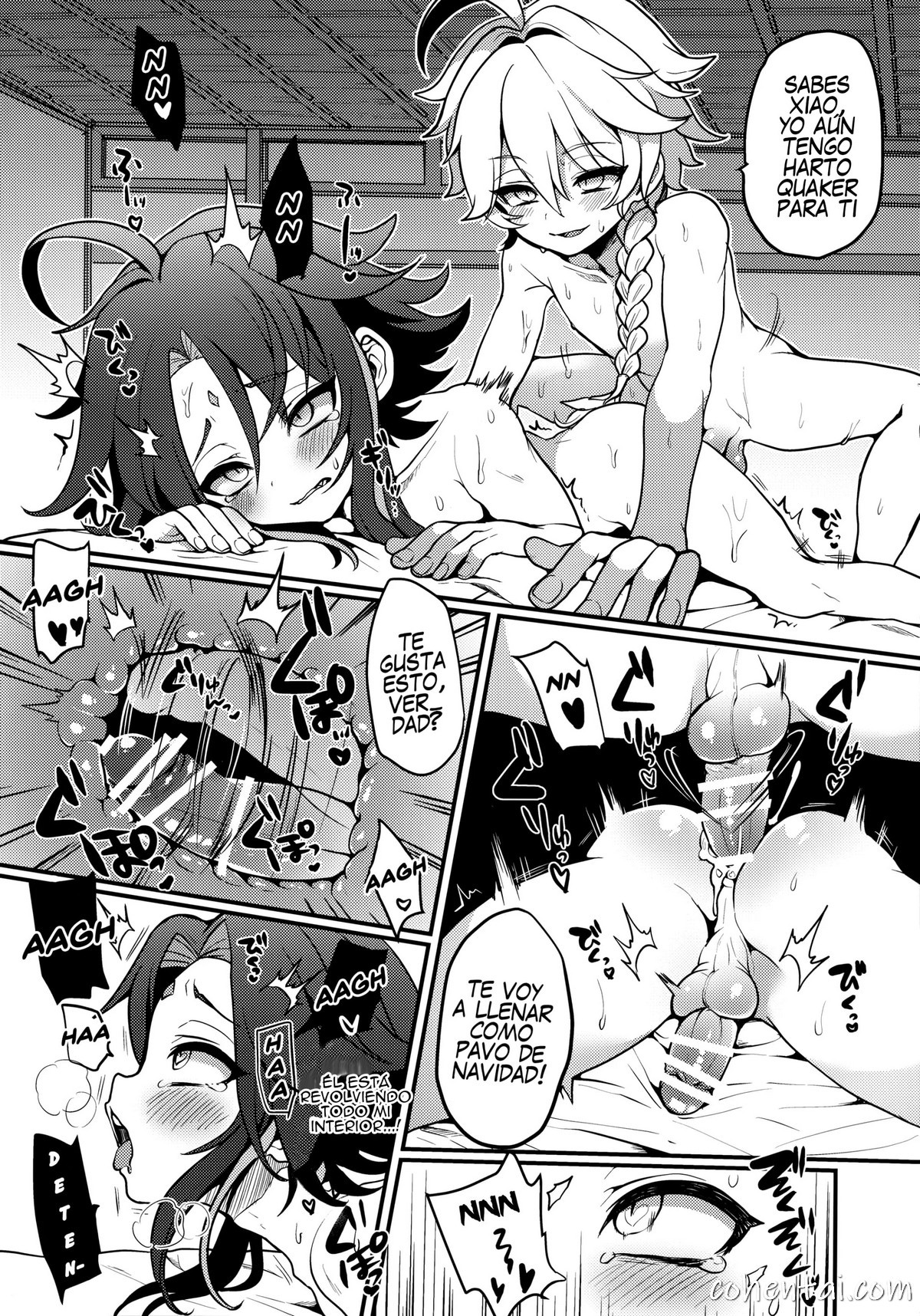 AetherXiao ga Tsubo no Naka de Ecchi Suru Hon (Genshin Impact) manga hentai xxx español