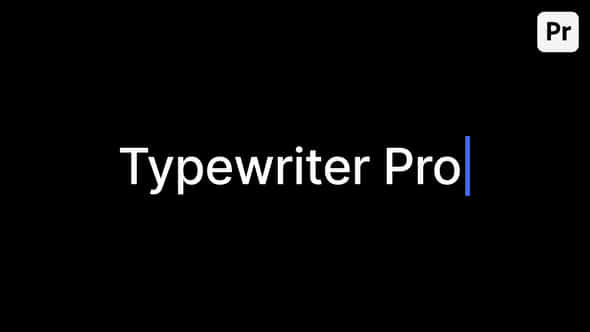 Typewriter Pro - VideoHive 52316267