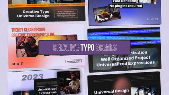 Creative Typo Scenes - VideoHive 50224923