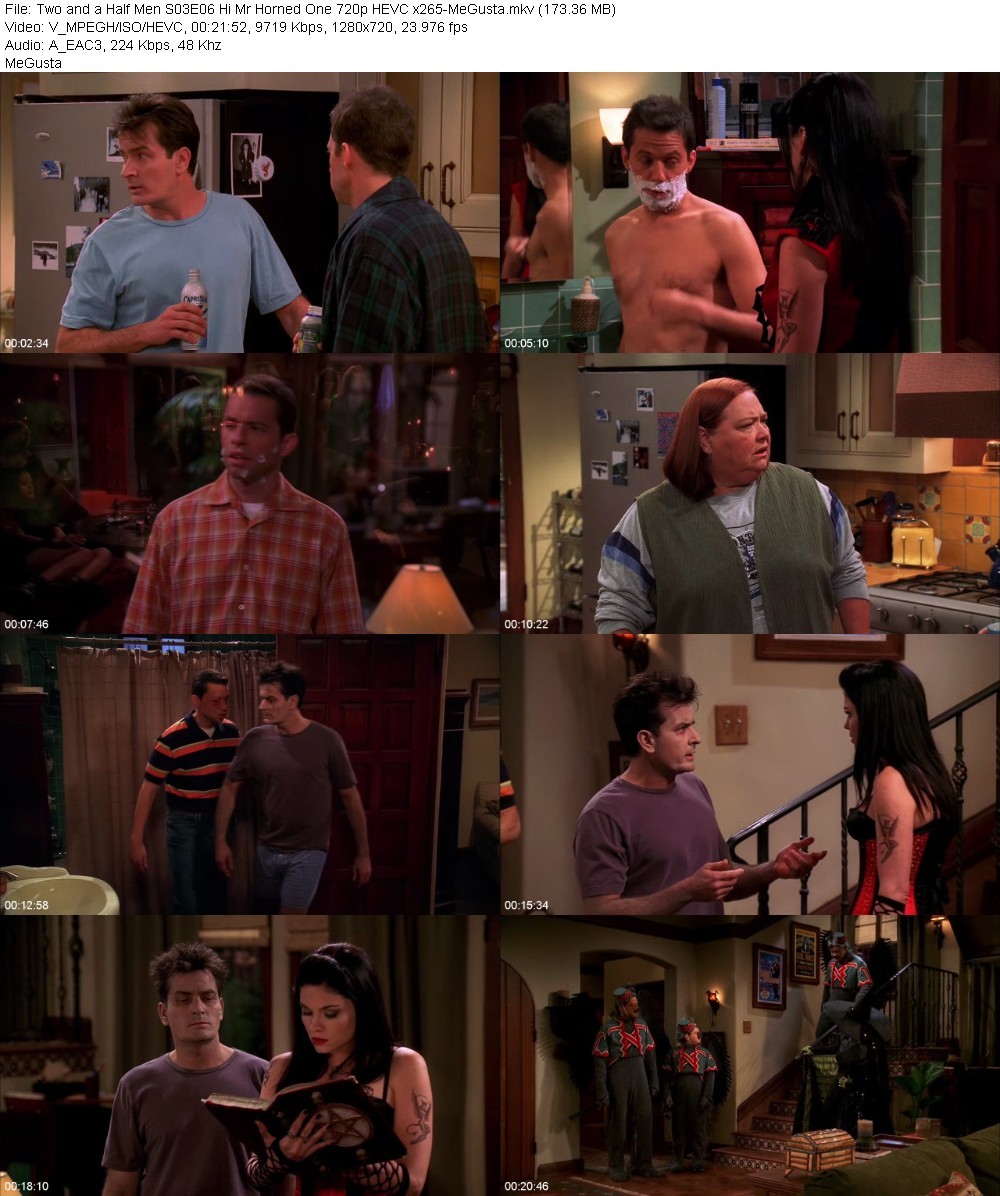 Two and a Half Men S03E06 Hi Mr Horned One 720p HEVC x265-MeGusta