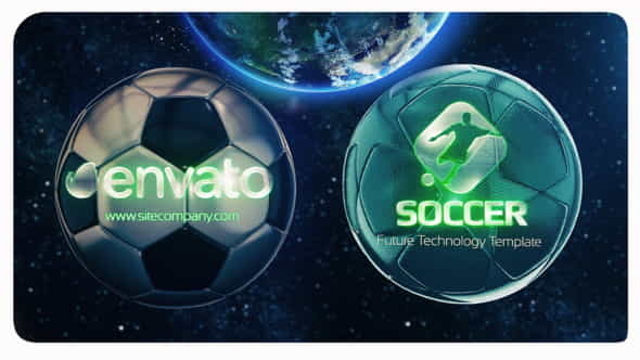 Space Soccer Logo Reveal - VideoHive 32139332