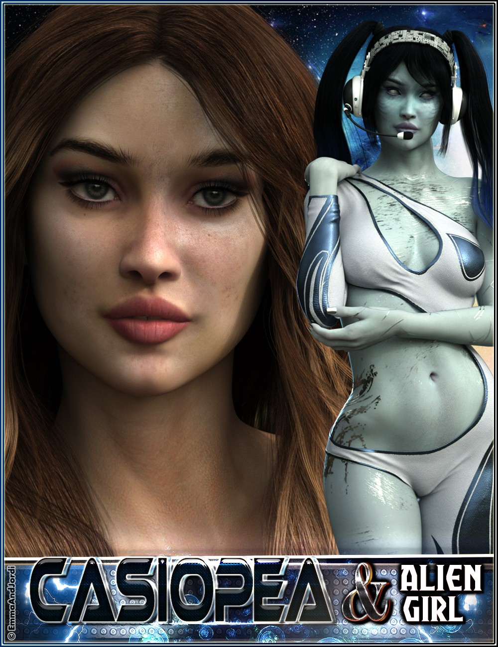 EJ Casiopea and Alien Girl for Genesis 3 Female