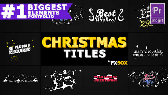 Christmas Titles - VideoHive 22988701