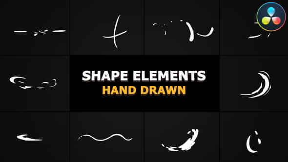 Cartoon Shape Elements | DaVinci - VideoHive 30955617