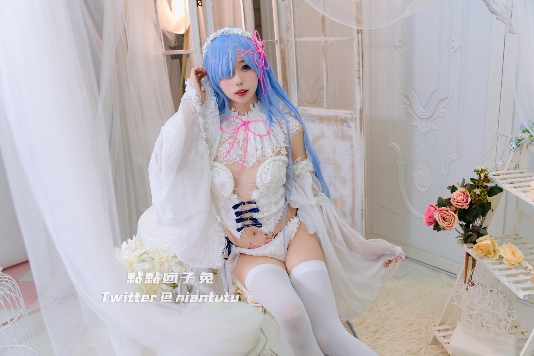 Cosplay 黏黏团子兔 长发蕾姆(15)