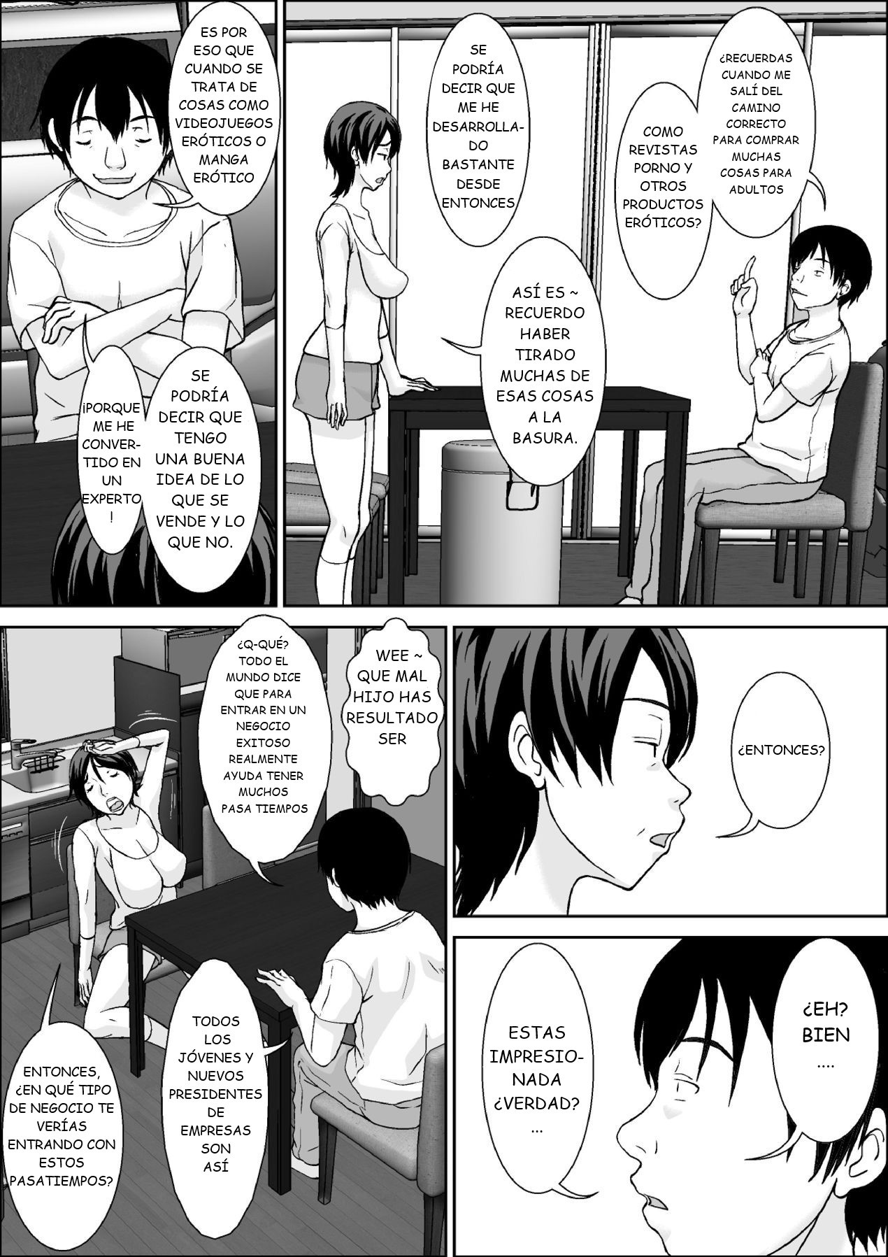 [Hoyoyodou] Kora! Anta Hahaoya o Kudoite Nani Shiyoutte Iu no!  ¡Oye! ¡¿Qué haces seduciendo a tu madre! [Spanish] [GB]