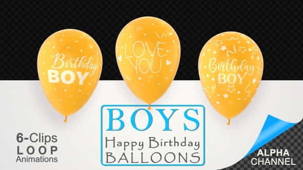 First Birthday Celebration Balloons - - VideoHive 26731993