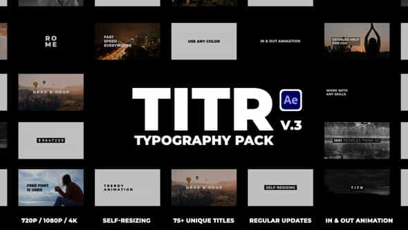 Titr Dynamic Typography Pack - VideoHive 28303173