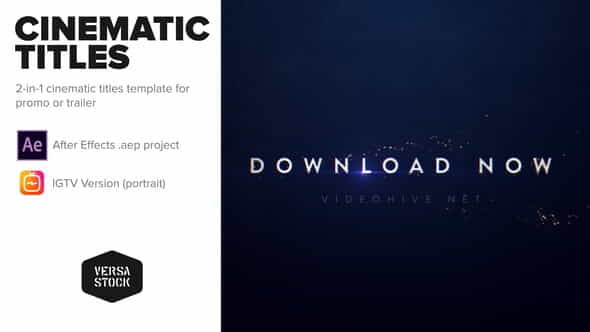 Cinematic Promo Titles for Insta - VideoHive 25475235