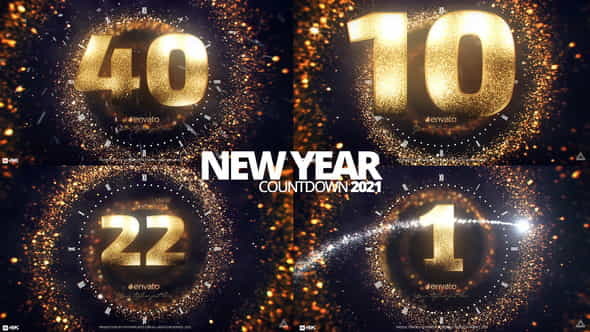 Golden New Year Countdown 2021 - VideoHive 29809141