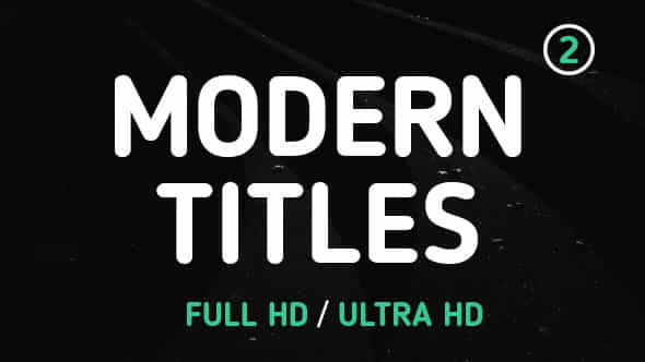 Modern Titles 2 - VideoHive 18912397