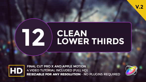 Clean Lower Thirds For Final - VideoHive 20148190