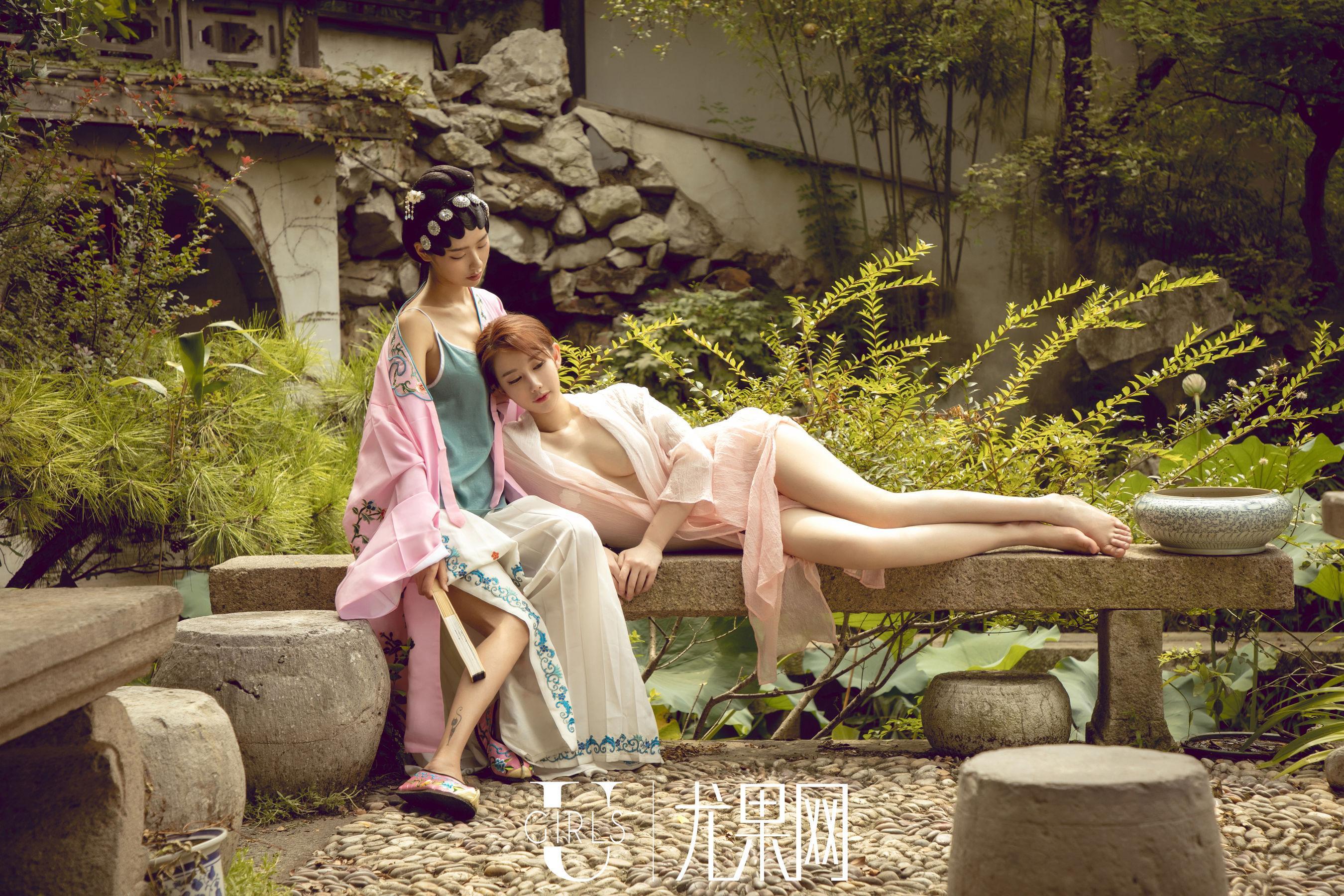 苏小曼&方子萱《白月光》 [尤果Ugirls] T037 写真集(4)