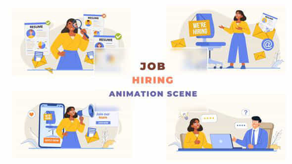 Job Hiring Animation - VideoHive 42926278