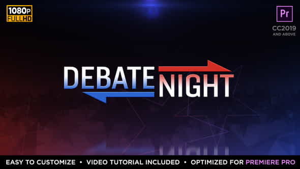 Debate Night Elements | MOGRT - VideoHive 24925255