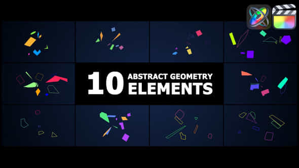 Abstract Geometry Elements Fcpx - VideoHive 51666133