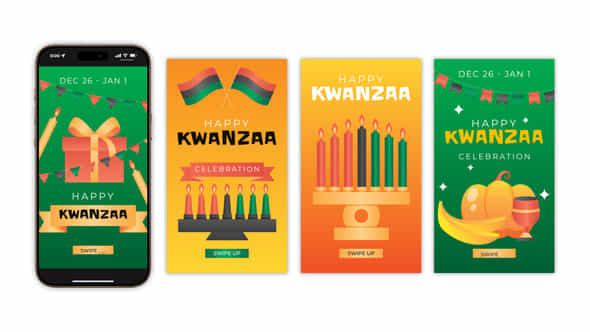 Happy Kwanzaa Instagram Stories - VideoHive 55941787