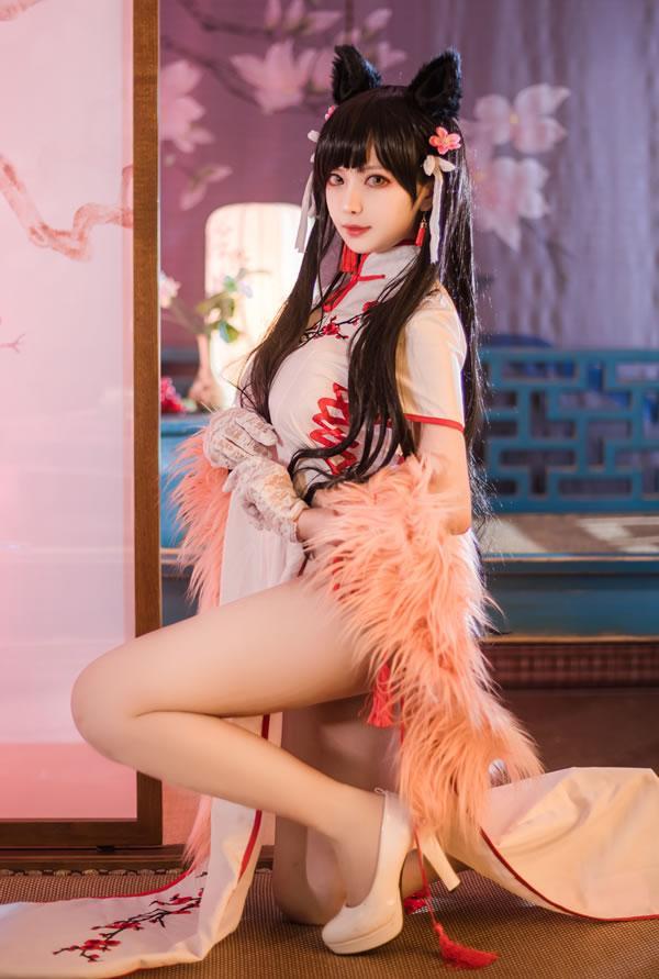 高颜值coser Shika小鹿鹿-爱宕旗袍(14)