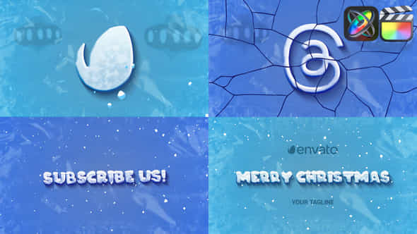 Christmas Ice Logo For Fcpx - VideoHive 50004782