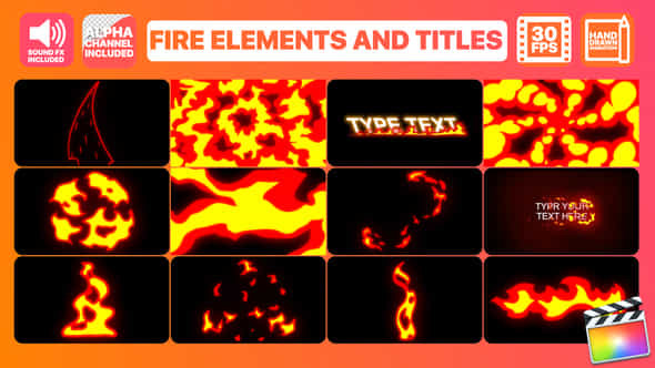 Fire Elements - VideoHive 24253814