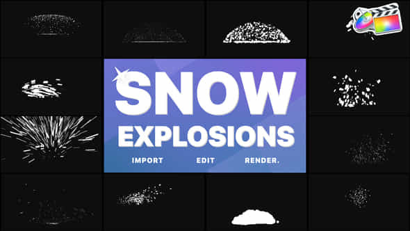 Snow Explosions - VideoHive 35119507