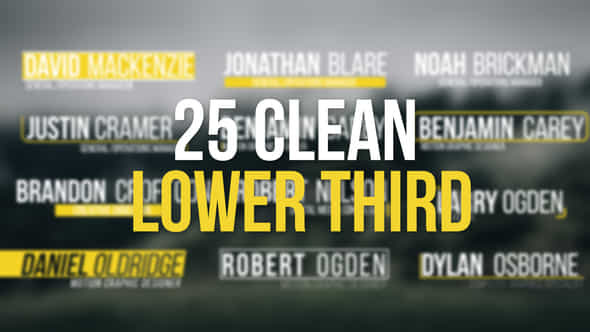 25 Clean Lower - VideoHive 30565545