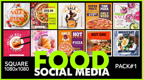 Social Media - FOOD - VideoHive 24871378