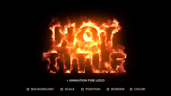 Realistic Fire Title And Logo - VideoHive 51937657