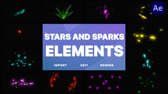 Stars and Sparks - VideoHive 32960468
