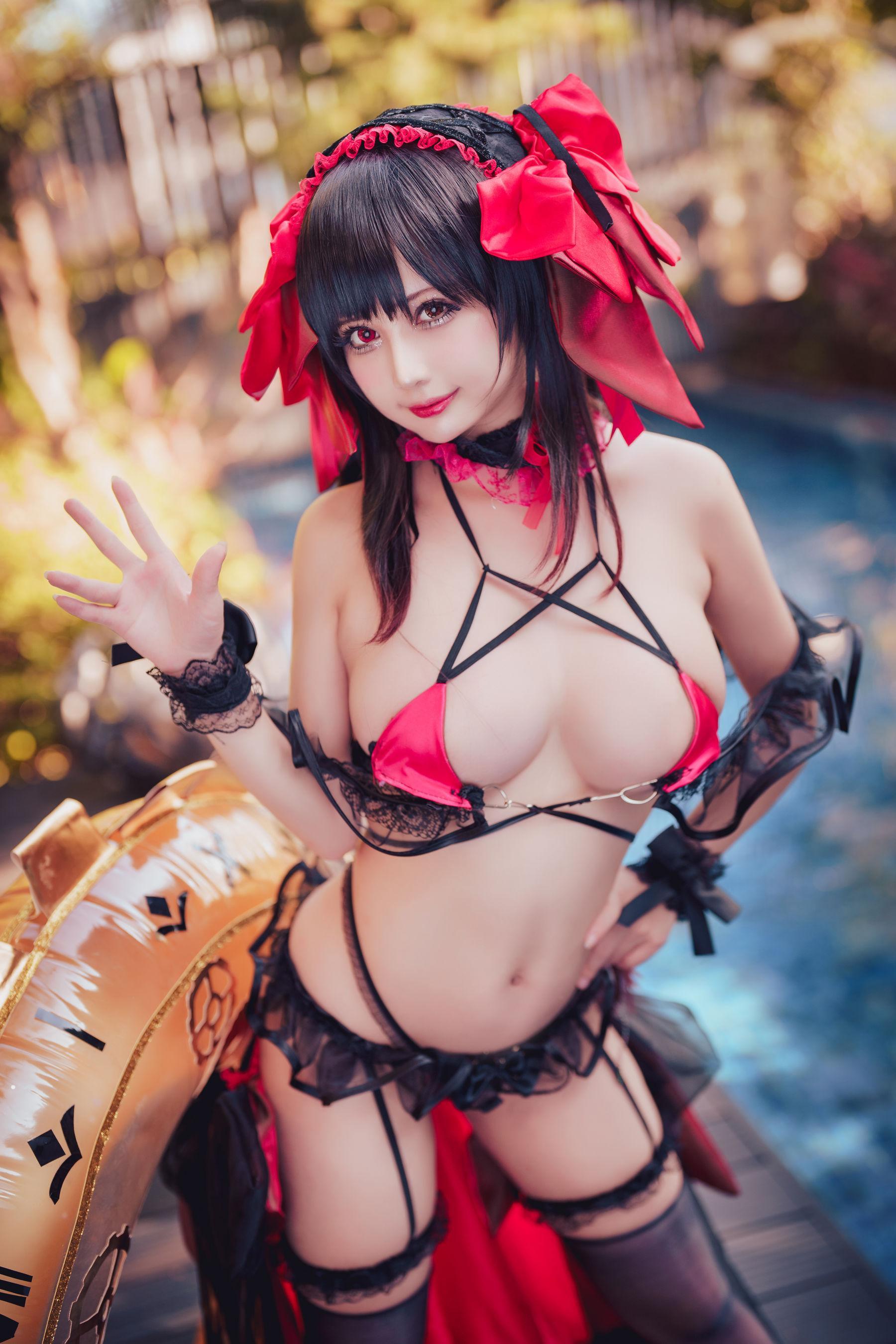 [网红COSER] 沖田凜花Rinka – Kurumi Tokisaki Swimsuit(4)