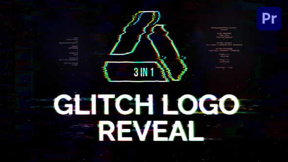 Glitch Logo Reveal | Mogrt - VideoHive 34014670