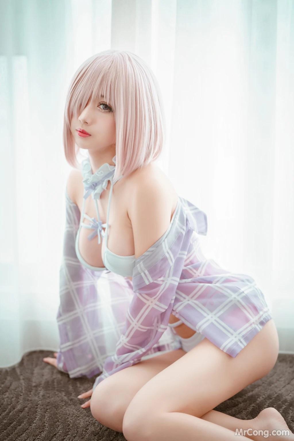 Coser@沖田凜花Rinka: 玛修泳衣 (Fate Grand Order) (13 photos)