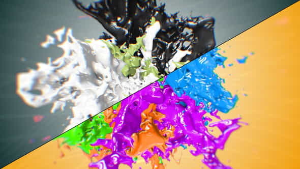 Liquid Paint Splash Logo - VideoHive 21663418