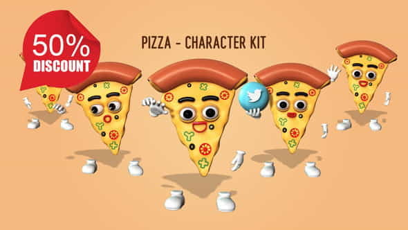 Pizza - Character Kit - VideoHive 26986120