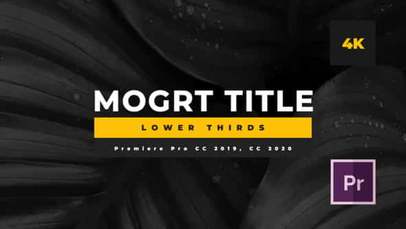 Minimal Mogrt Lower Thirds - VideoHive 26363874