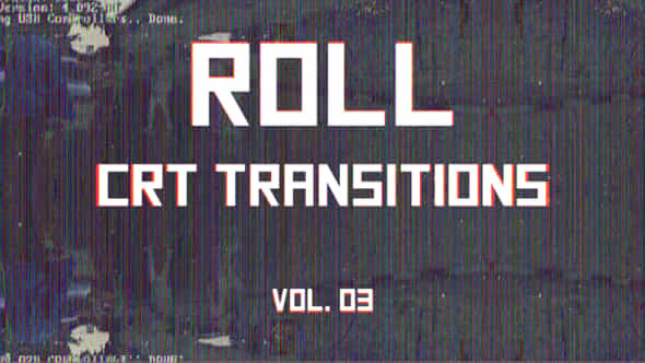 CRT Roll Transitions - VideoHive 46093728