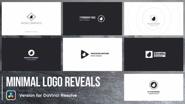 Minimal Logo Reveals Davinci Resolve - VideoHive 53454943