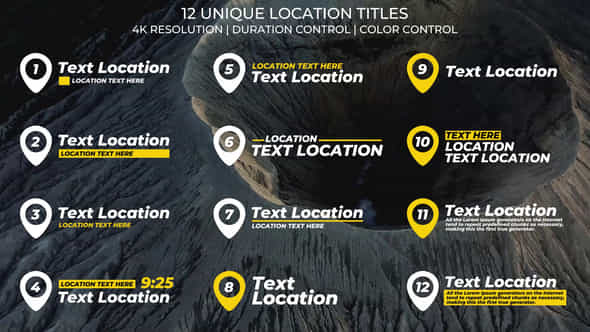 Location Titles 10 - VideoHive 47690273