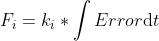 F_i=k_i*int Errormathrm{d}t