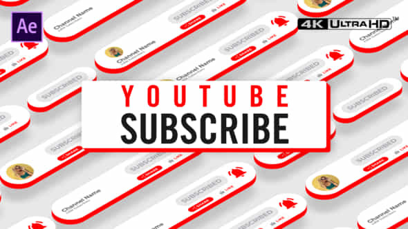 Yotube Subscribe Button - VideoHive 39944313