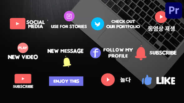 Social Media Subscribe - VideoHive 48337990