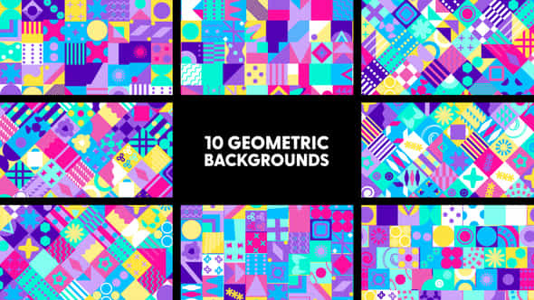 Geometric Backgrounds - VideoHive 43572081