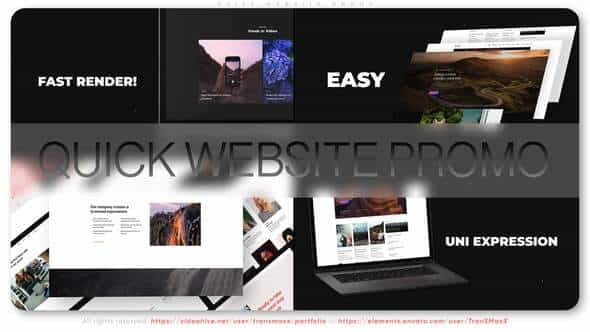 Quick Website Promo - VideoHive 34422560