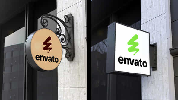 Mock Up Wall Sign - VideoHive 57923162