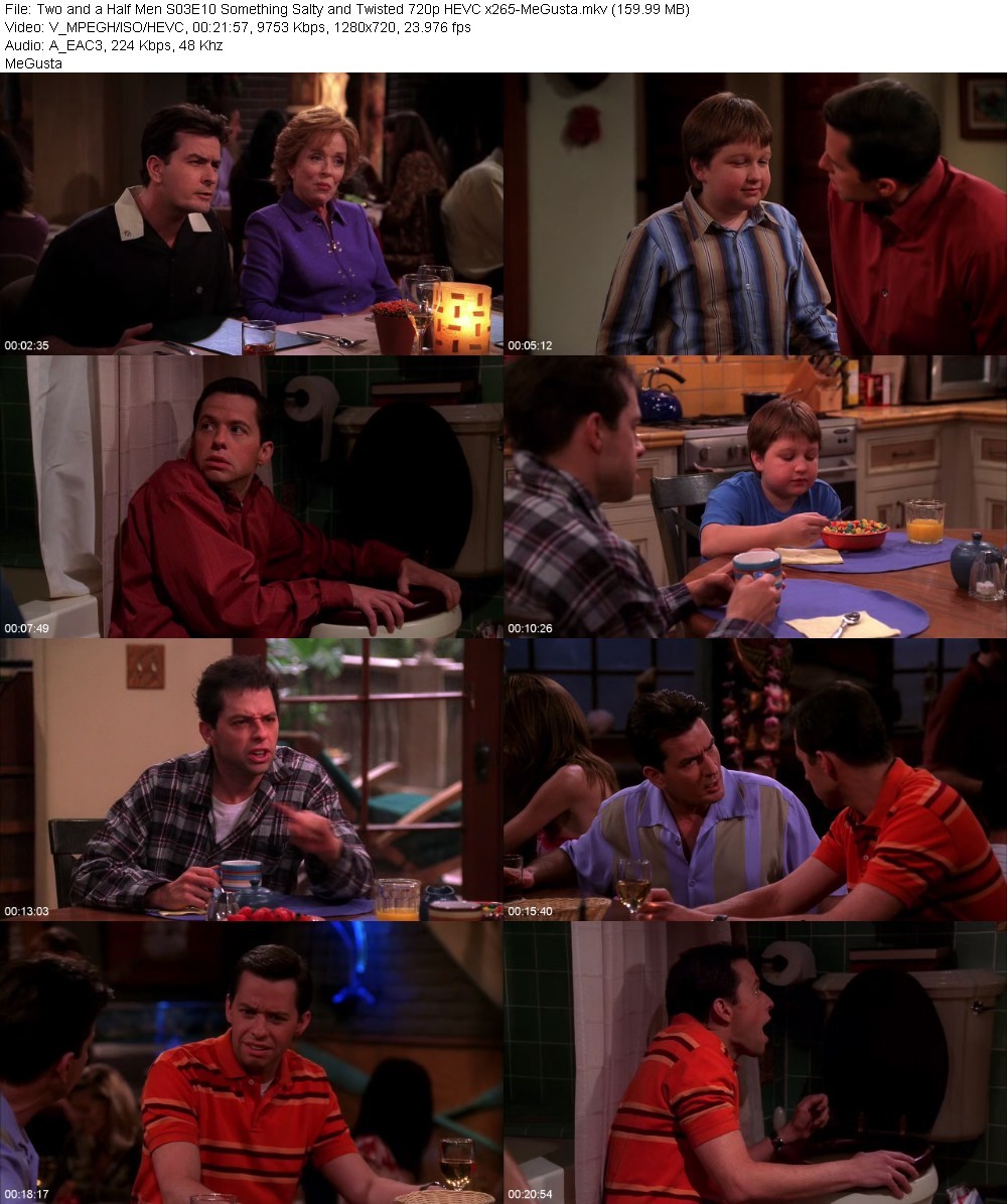 Two and a Half Men S03E10 Something Salty and Twisted 720p HEVC x265-MeGusta