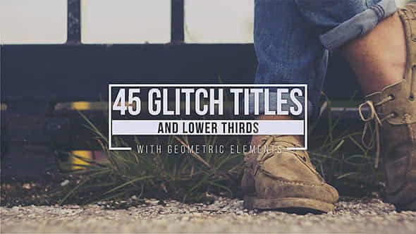 Glitch Geometric Titles Lower Thirds - VideoHive 13385546